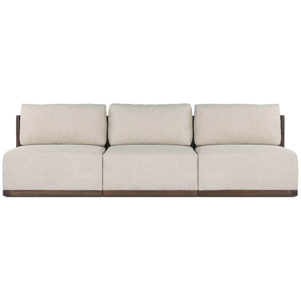 home fashion Brio Outdoor 3 Piece Sectional Ellor Beige by Four Hands