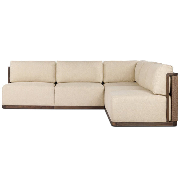 Home Fashion Brio Outdoor 5 Piece Sectional Ellor Beige By Four Hands