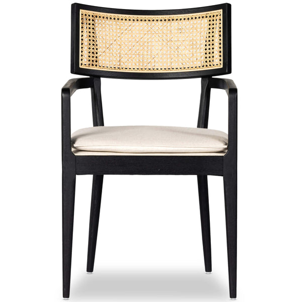 Home Fashion Britt Arm Chair Brushed Ebony By Four Hands