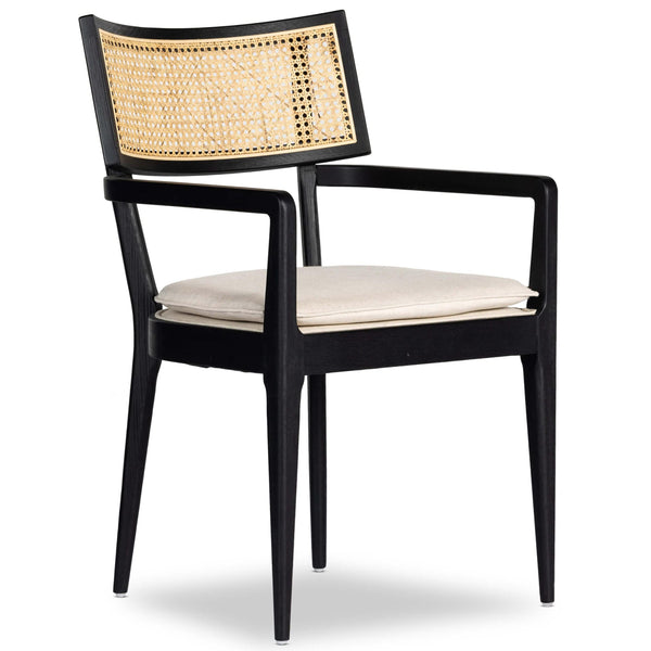 home fashion Britt Arm Chair Brushed Ebony by Four Hands