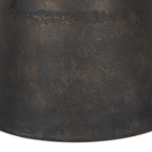 Home Fashion Brixton Outdoor Round Dining Table Distressed Bronze By Four Hands