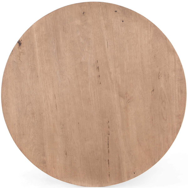 Home Fashion Bronx Round Dining Table Brushed Parawood By Four Hands