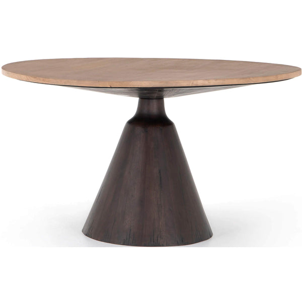 home fashion Bronx Round Dining Table Brushed Parawood by Four Hands
