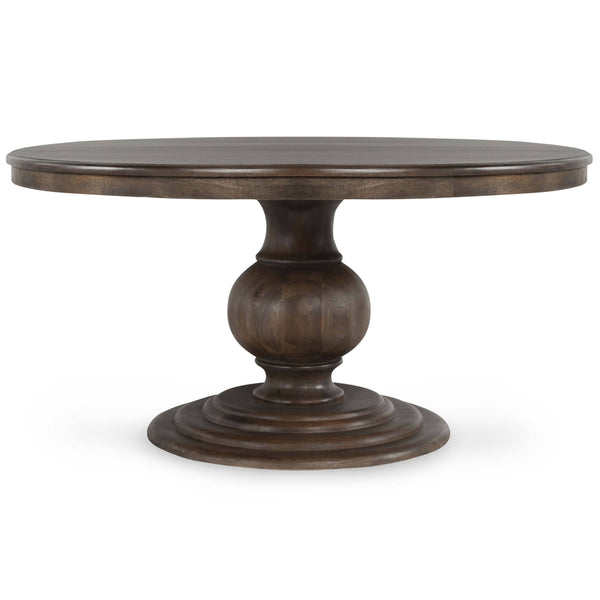 home fashion Brookside 60" Round Dining Table Dark Brown