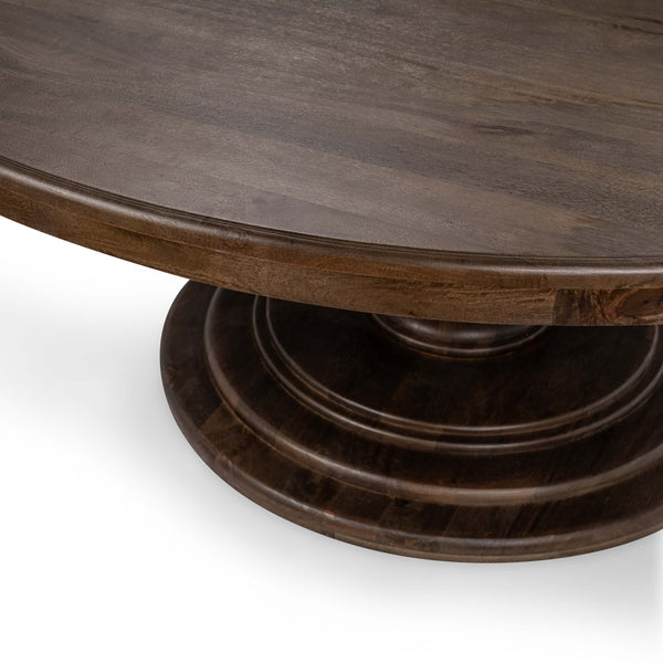 Home Fashion Brookside Round Dining Table Cocoa Brown