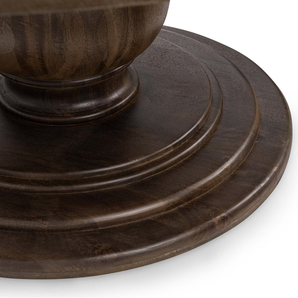 Home Fashion Brookside Round Dining Table Cocoa Brown