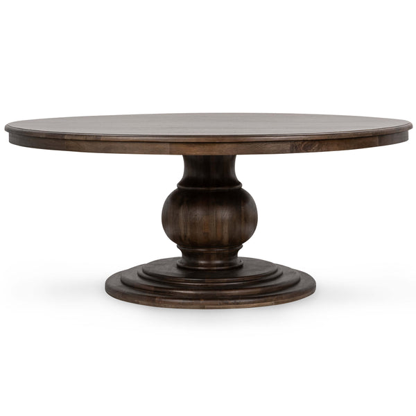 home fashion Brookside Round Dining Table Cocoa Brown