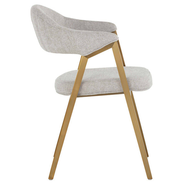 Home Fashion Burgos Arm Chair Belfast Heather Grey Set Of 2