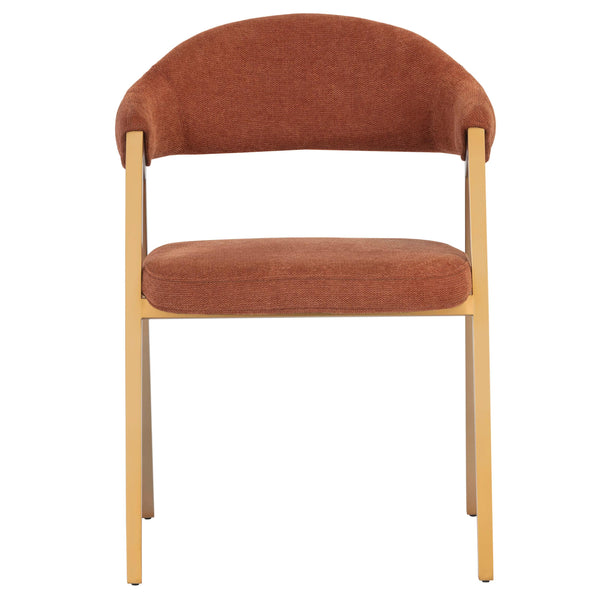 Home Fashion Burgos Arm Chair Belfast Rust Set Of 2