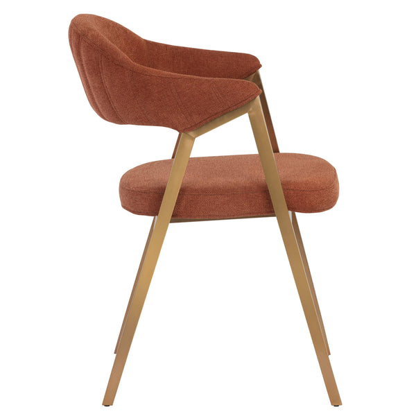 Home Fashion Burgos Arm Chair Belfast Rust Set Of 2