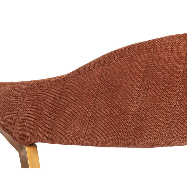 Home Fashion Burgos Arm Chair Belfast Rust Set Of 2