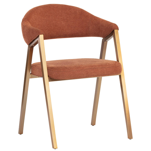 home fashion Burgos Arm Chair Belfast Rust Set of 2