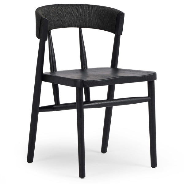 home fashion Buxton Dining Chair Black Set of 2 by Four Hands
