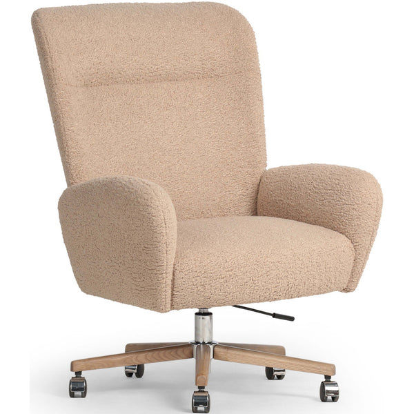 home fashion Cade Desk Chair Sheepskin Camel by Four Hands
