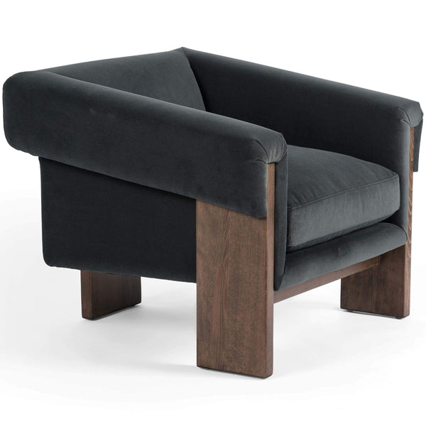 home fashion Cairo Chair Modern Velvet Smoke by Four Hands