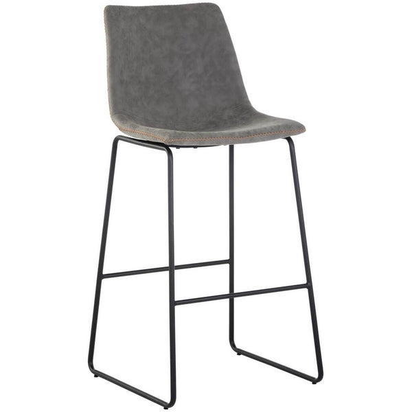 home fashion Cal Bar & Counter Stool Antique Grey Set of 2