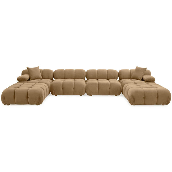 Home Fashion Calliope 6 Piece Modular Sectional Café Au Lait