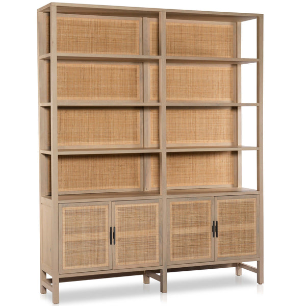 home fashion Caprice Wide Bookshelf Natural by Four Hands