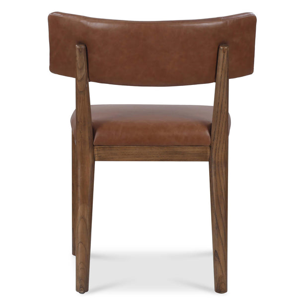 Home Fashion Cardell Leather Dining Chair Sonoma Chestnut Set Of 2 By Four Hands