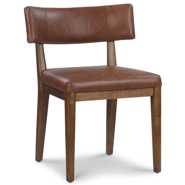 home fashion Cardell Leather Dining Chair Sonoma Chestnut Set of 2 by Four Hands