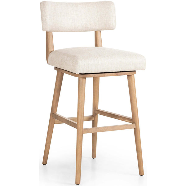 home fashion Cardell Swivel Bar & Counter Stool Natural by Four Hands