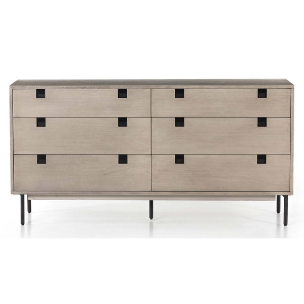 Home Fashion Carly 6 Drawer Dresser Grey Wash By Four Hands