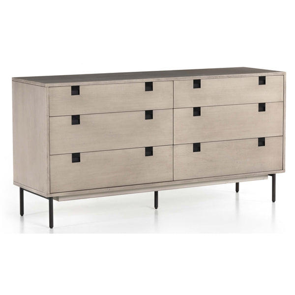home fashion Carly 6 Drawer Dresser Grey Wash by Four Hands