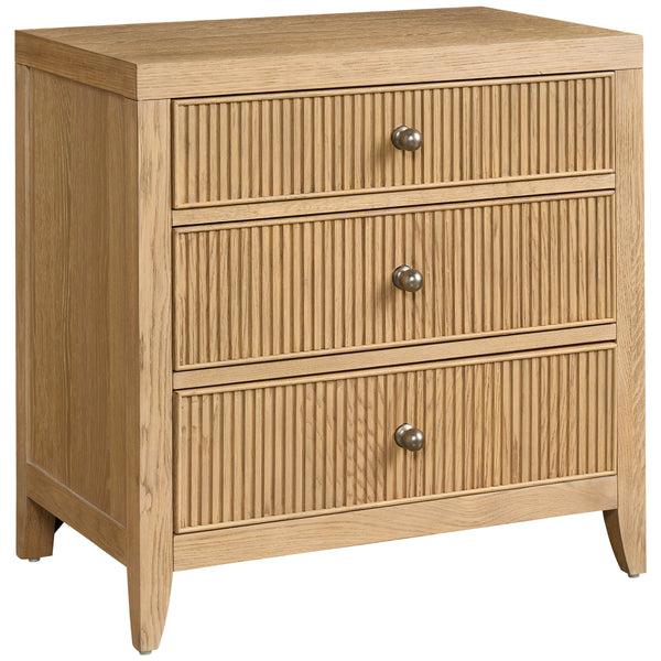 home fashion Carmen Three Drawer Nightstand Skylark