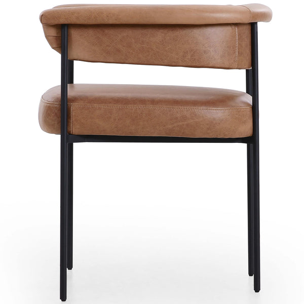 Home Fashion Carrie Leather Dining Chair Chaps Saddle Set Of 2 By Four Hands