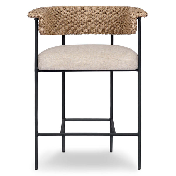 Home Fashion Carrie Outdoor Bar & Counter Stool Ellor Beige By Four Hands