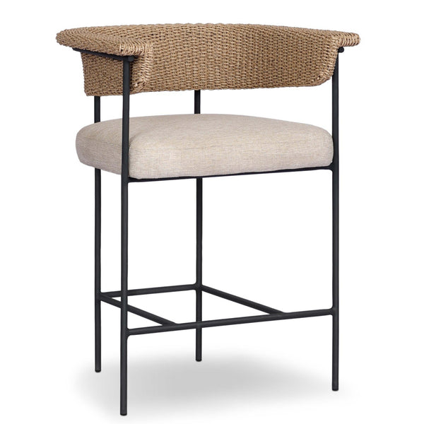home fashion Carrie Outdoor Bar & Counter Stool Ellor Beige by Four Hands