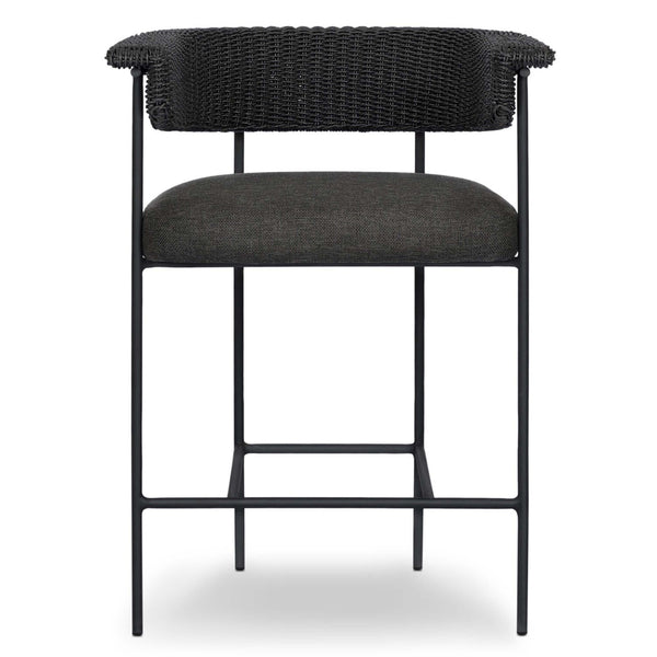 Home Fashion Carrie Outdoor Bar & Counter Stool Ellor Black By Four Hands