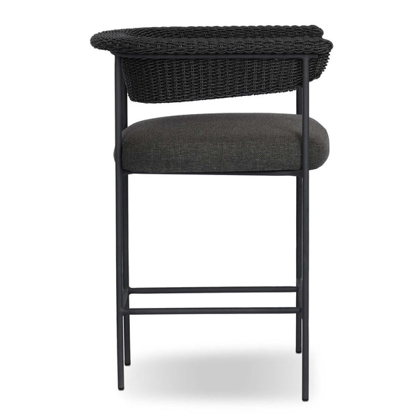 Home Fashion Carrie Outdoor Bar & Counter Stool Ellor Black By Four Hands