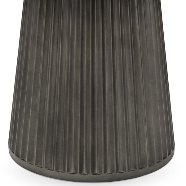 Home Fashion Caspia Outdoor Round Dining Table Gray