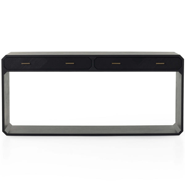 Home Fashion Caspian Console Table Black Ash By Four Hands