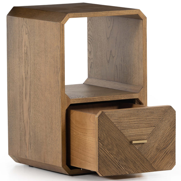 Home Fashion Caspian End Table Natural Ash By Four Hands