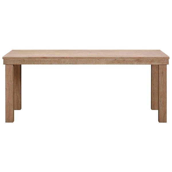 Home Fashion Cassie Outdoor Rectangular Dining Table Natural