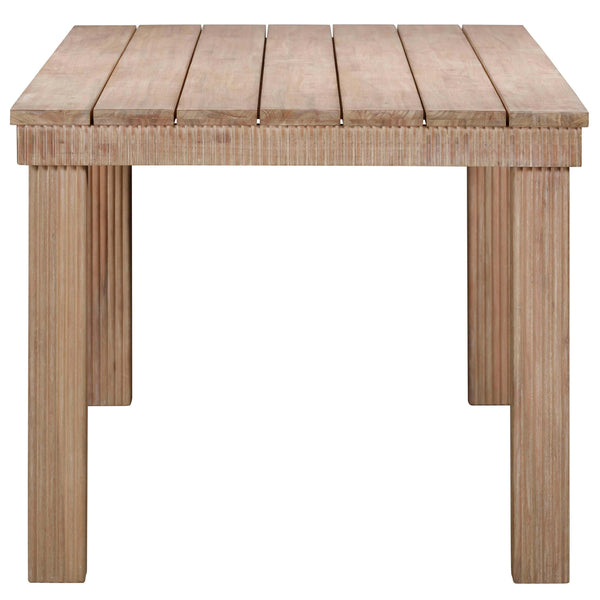 Home Fashion Cassie Outdoor Rectangular Dining Table Natural