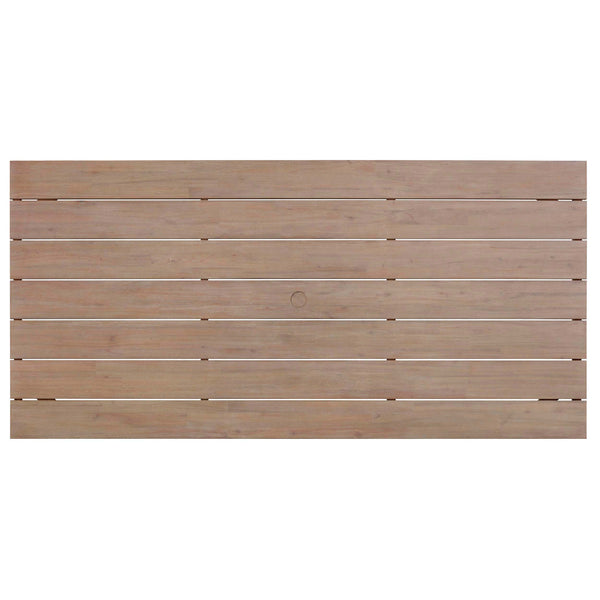 Home Fashion Cassie Outdoor Rectangular Dining Table Natural