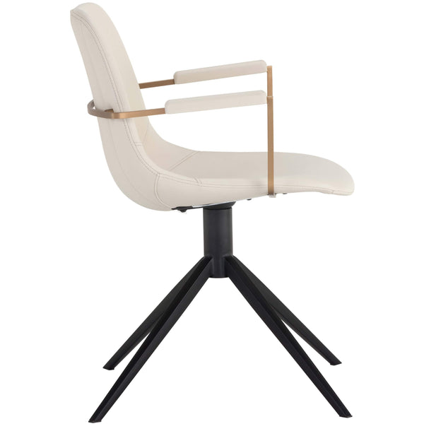 Home Fashion Cassius Swivel Dining Chair Dillon Cream