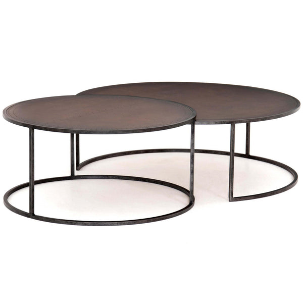home fashion Catalina Nesting Coffee Table Antique Copper by Four Hands