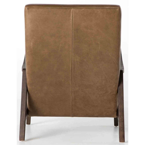 Home Fashion Chance Leather Chair Warm Taupe Dakota By Four Hands