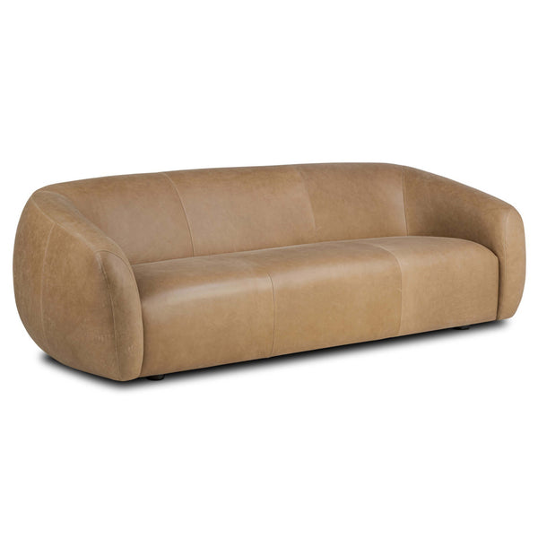Home Fashion Channing Leather Sofa Palermo Drift By Four Hands