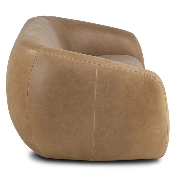 Home Fashion Channing Leather Sofa Palermo Drift By Four Hands