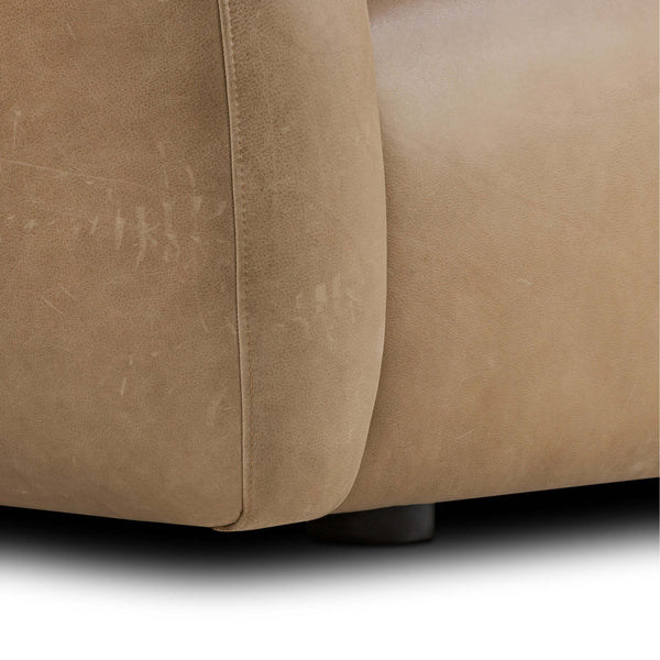 Home Fashion Channing Leather Sofa Palermo Drift By Four Hands