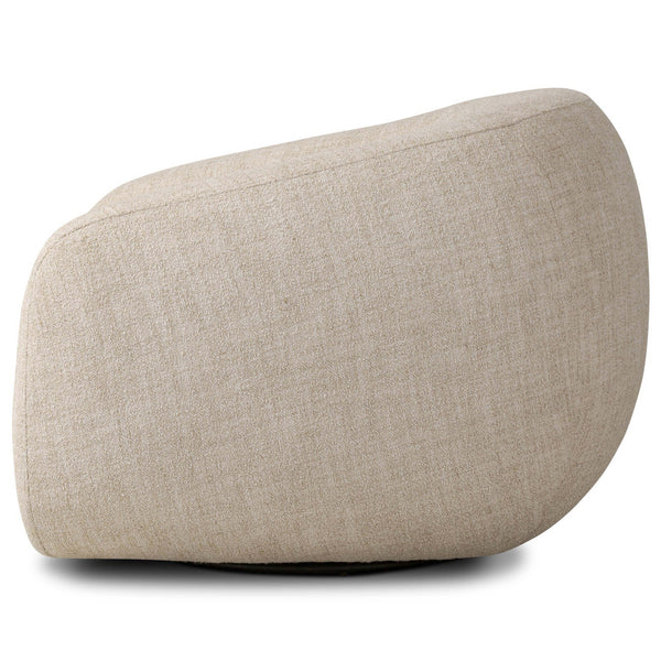 Home Fashion Channing Swivel Chair Yuma Cream By Four Hands