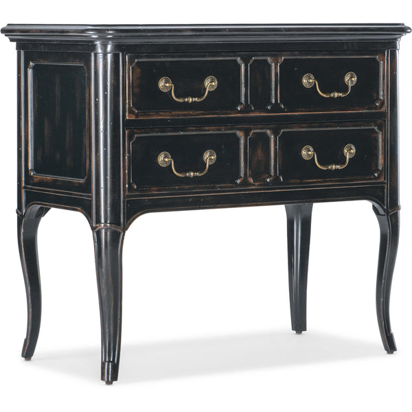 home fashion Charleston 2 Drawer Nightstand Black Cherry