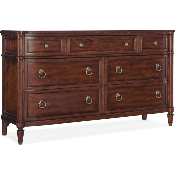 home fashion Charleston 7 Drawer Dresser Maraschino Cherry