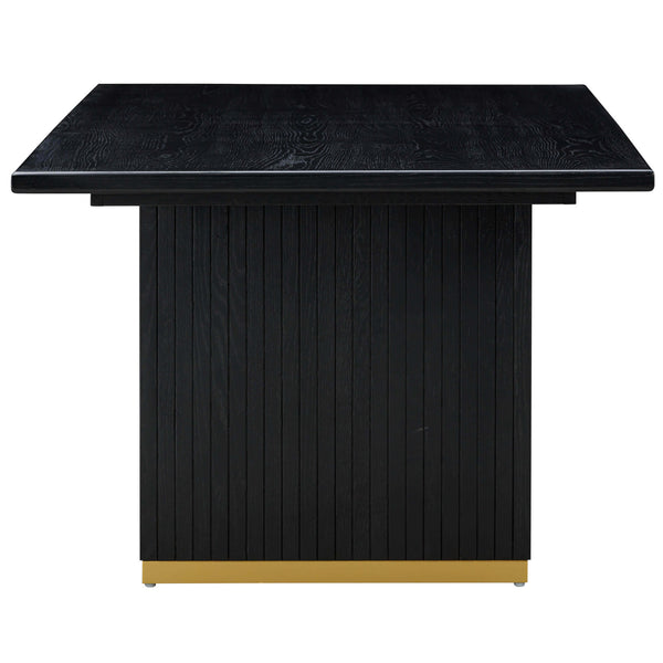Home Fashion Chelsea Rectangular Dining Table Black