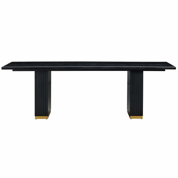 Home Fashion Chelsea Rectangular Dining Table Black